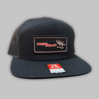 Black Red Woven 7 Panel