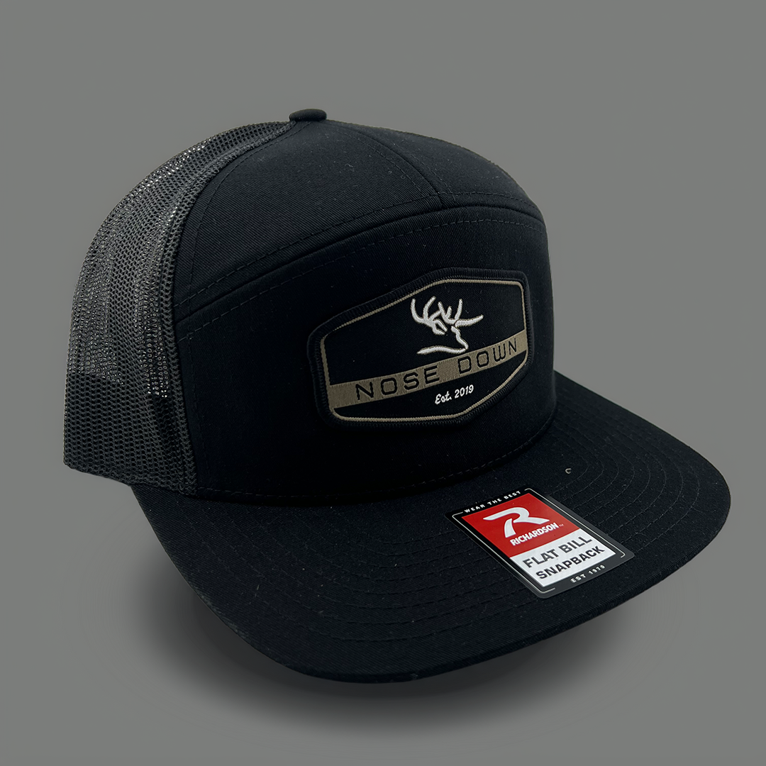 Black Hex Woven 7 Panel