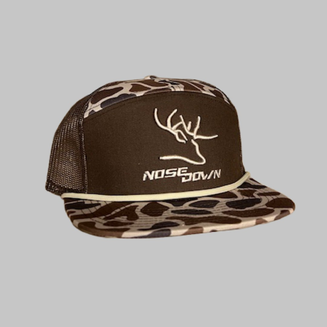 3D Puff Duck Camo 7 Panel - Youth