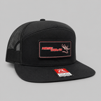 Black Red Woven 7 Panel