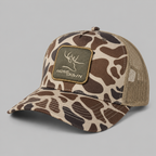 Tan Woven Duck Camo Trucker
