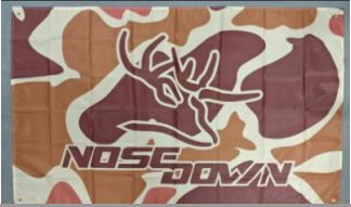 Nose Down Duck Camo Flag