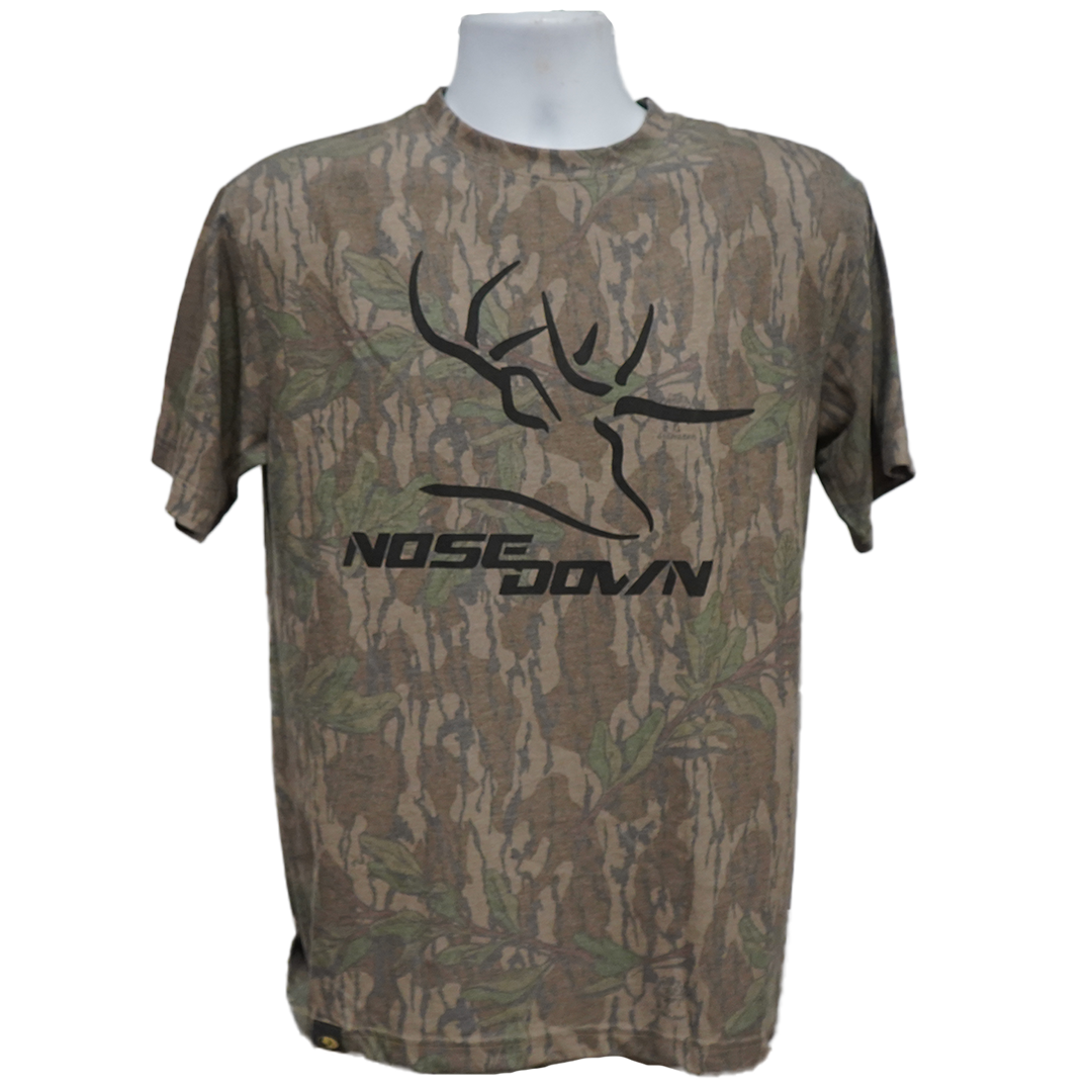 NoseDown Logo Green Leaf T Shirt