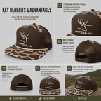 3D Puff Duck Camo 7 Panel - Youth