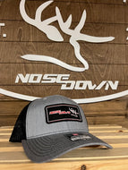 Black Red Woven Trucker Hat