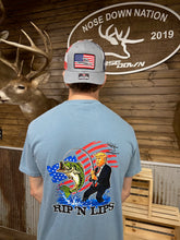 Load image into Gallery viewer, Trump Rip-n-Lips fishing T shirt