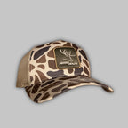 Tan Woven Duck Camo Trucker XL Size