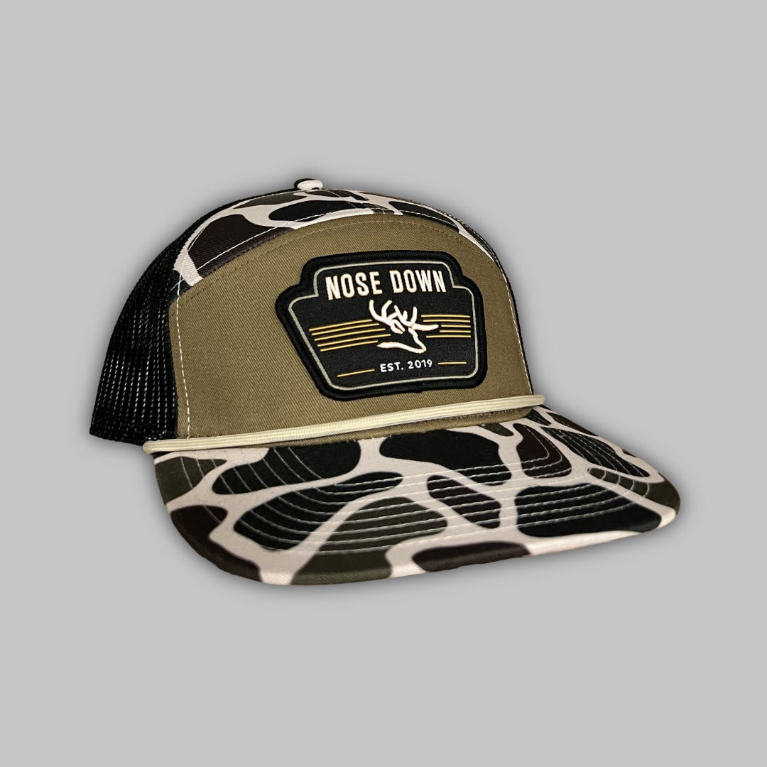 Vintage Black Woven 7 Panel