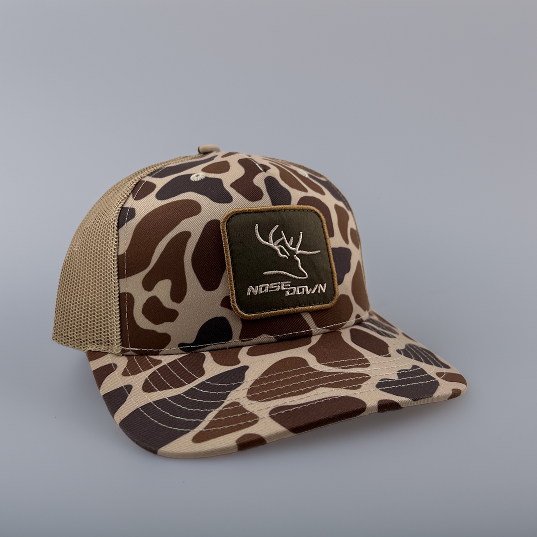 Youth Duck Camo  Tan Woven Trucker