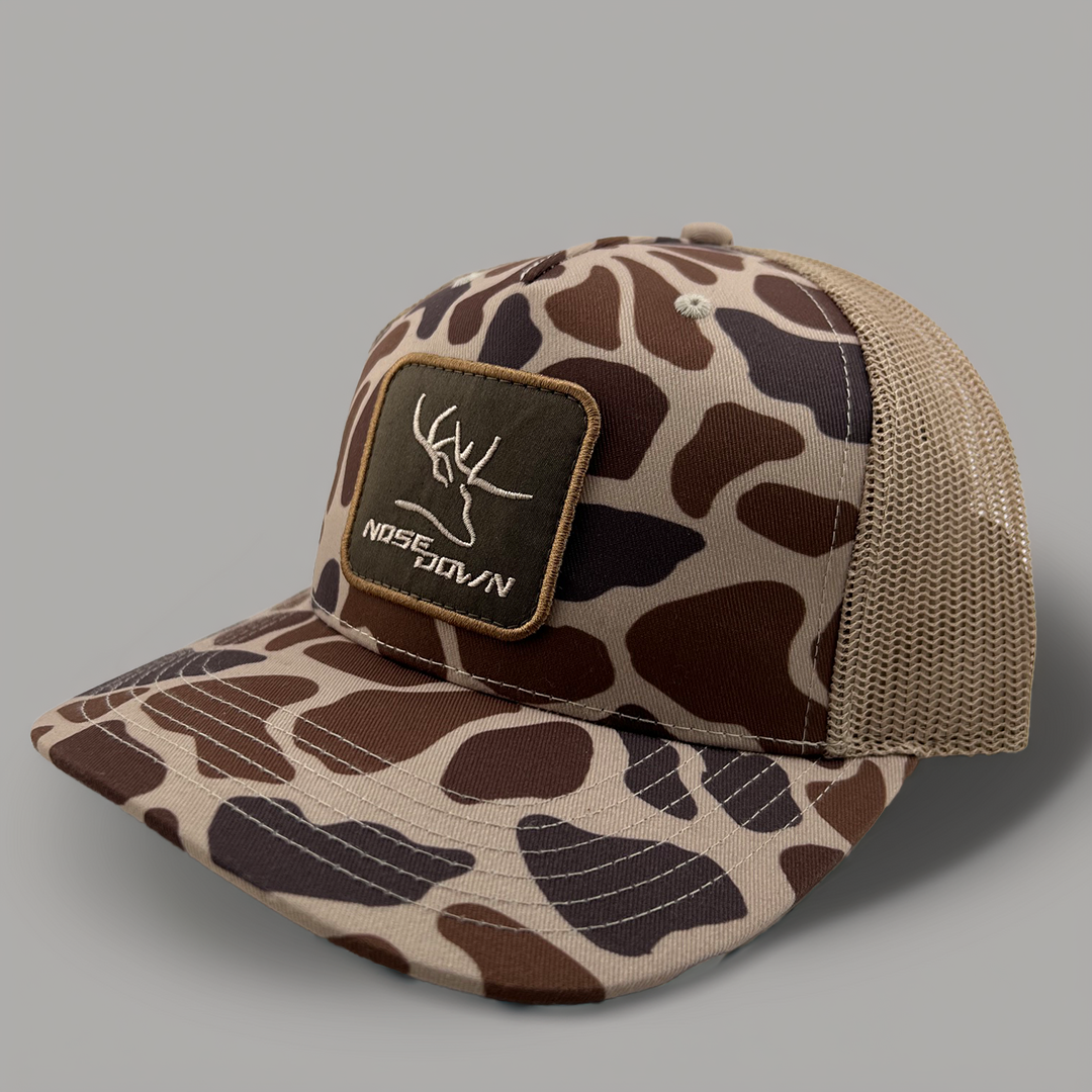 Youth Duck Camo  Tan Woven Trucker
