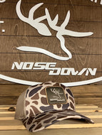 Tan Woven Duck Camo  Trucker