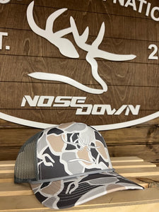 ND Hickory Camo Trucker Embroidered